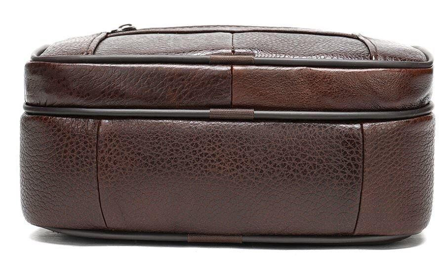 Сумка мужская флотар кожаная Коричневая (Vintage) Киев - изображение 1