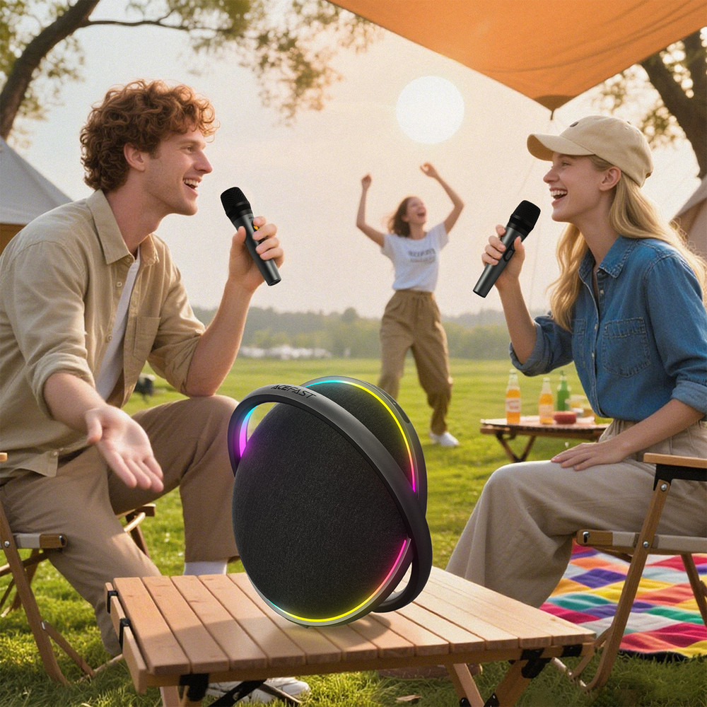 Портативна колонка ACEFAST K5 Max portable wireless speaker Black Київ - фото 8