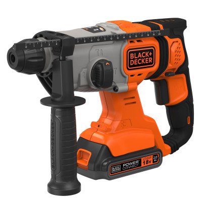 Перфоратор Black&Decker SDS-Plus,18 В, 2Ah, 1.2 Дж, 3 режима, сумка, 2.2 кг (BCD900D1S) Винница - изображение 1