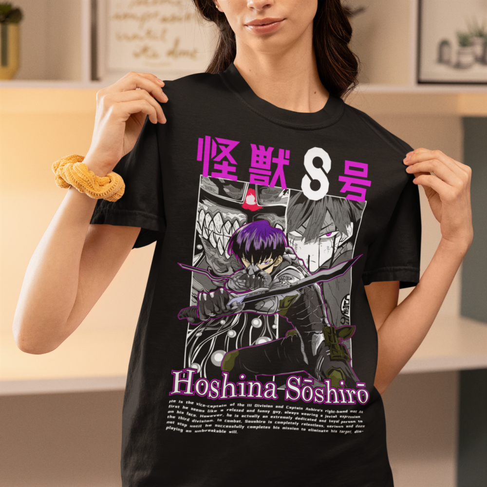 Футболка аниме Каиджу Но Хосхина Гифт оверсайз (S/M/L) Черний AnimeJ0784 Днепр - изображение 2