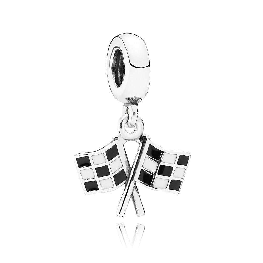 Cеребряный шарм Пандора  «Финишная прямая» 791508ENMXMasterSem Киев - изображение 1