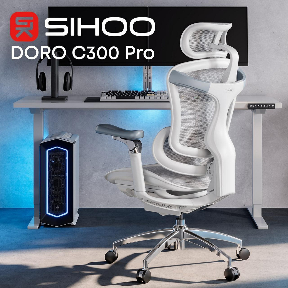 Крісло офісне Sihoo Doro C300 Pro Mesh White (DORO-C300-PRO-M102) ( 11715 ) Харків - фото 16
