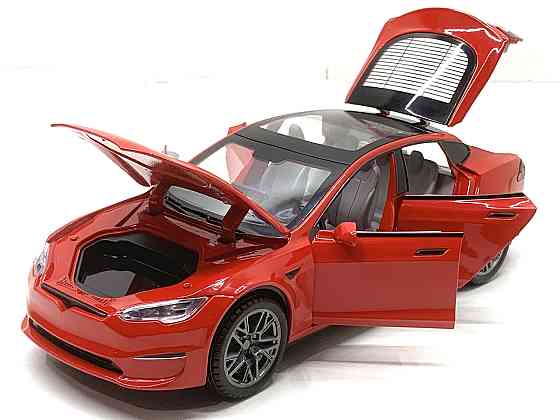 Машина Автосвит Tesla S инерционная открываются двери капот багажник 21см Красная (AP-1956) Чернігів