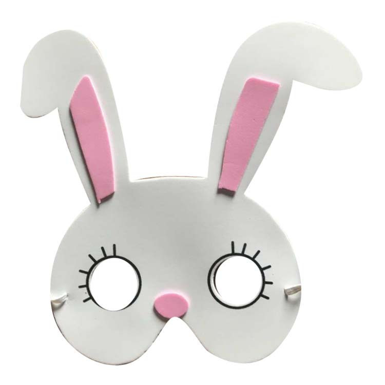Детская маска Заяц one size бело-розовый Киев - изображение 1