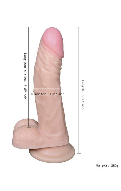 Фаллоимитатор Magic Dream Lifelike Rubber Dildo телесный на присоске Sex Aura Киев - изображение 5