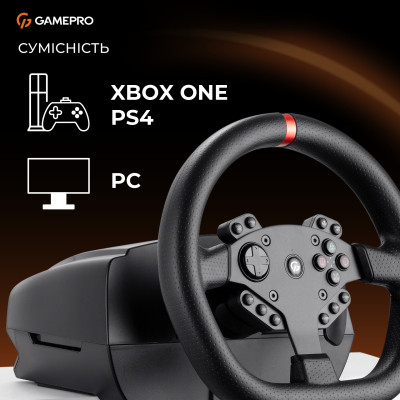 Кермо GamePro RW070PM з педалями та коробкою передач XBOXONE/PS4/PC (RW070PM) Вінниця - фото 12