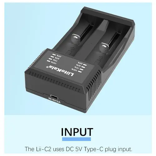 Портативное зарядное устройство Liitokala Lii-C2 для Li-ion/Ni-Mh/Ni-Cd аккумуляторов Киев
