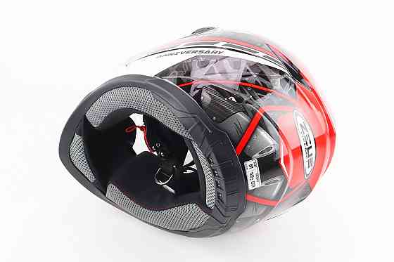 Шолом інтеграл, закритий ZS-811 Solid M, ЧЕРВОНИЙ глянець з білим малюнком Киев