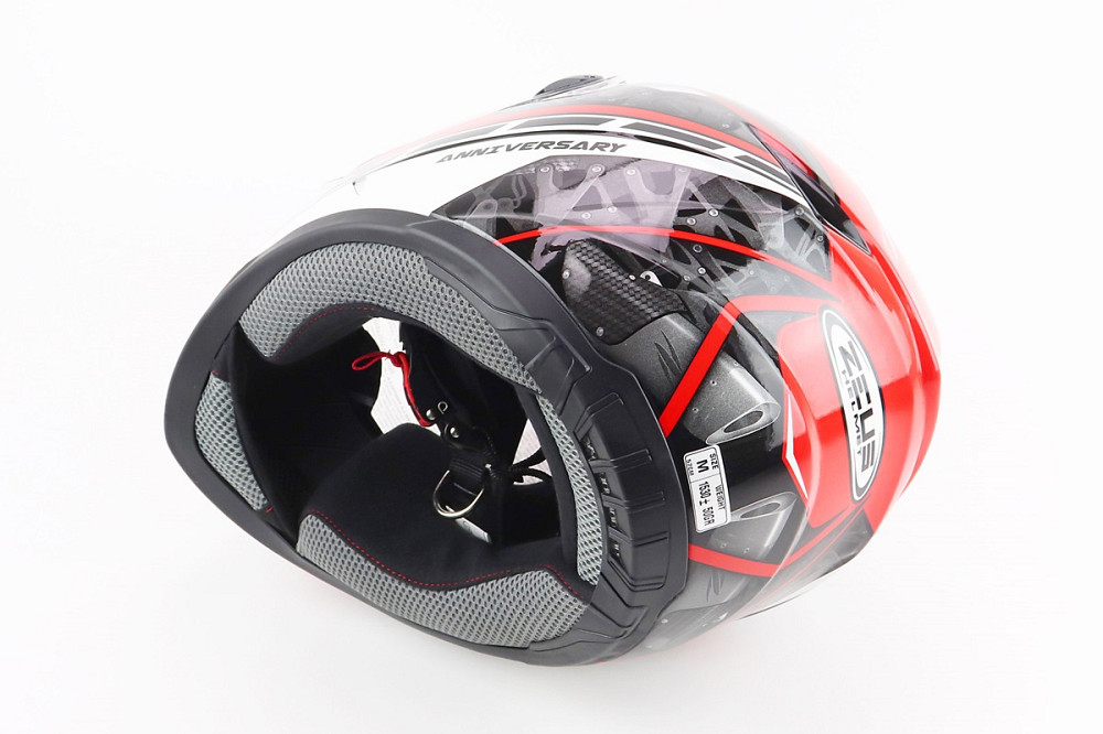 Шолом інтеграл, закритий ZS-811 Solid M, ЧЕРВОНИЙ глянець з білим малюнком Киев - изображение 2