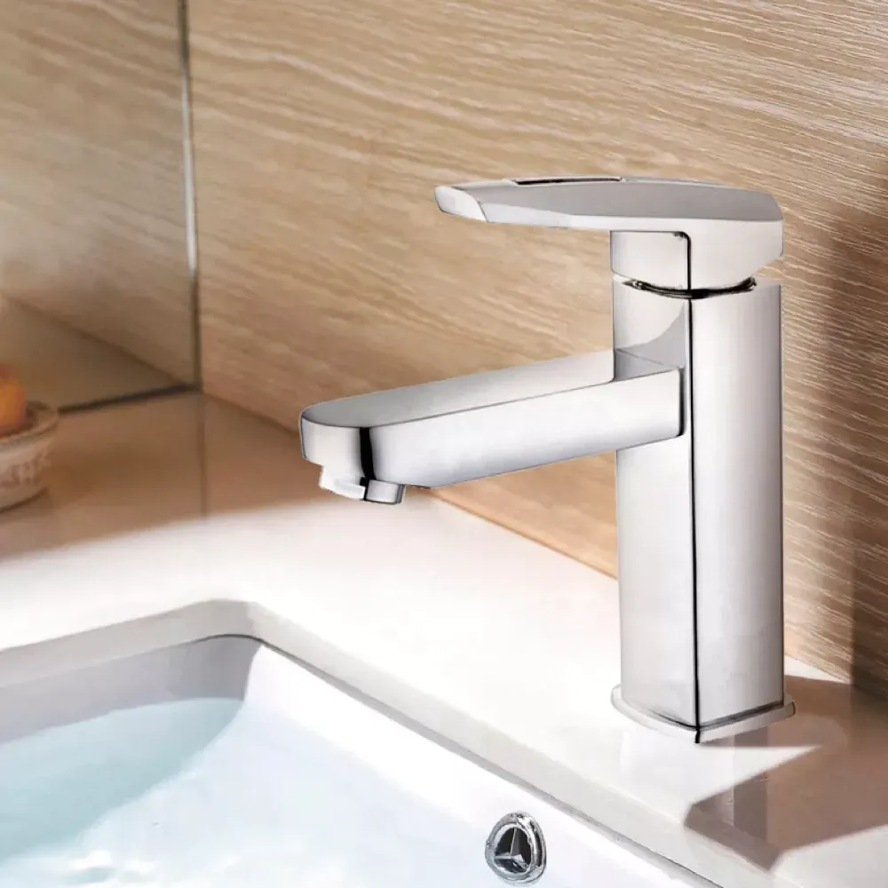 Смеситель для умывальника WEZER NOF1 Ø35 (хром) Киев - изображение 3