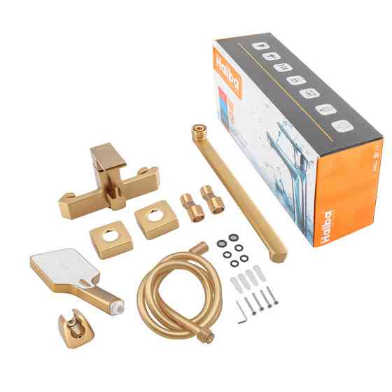 Змішувач для ванни Haiba GAUDI 006 EURO в кольорі Brushed Gold (HB9598) Харків