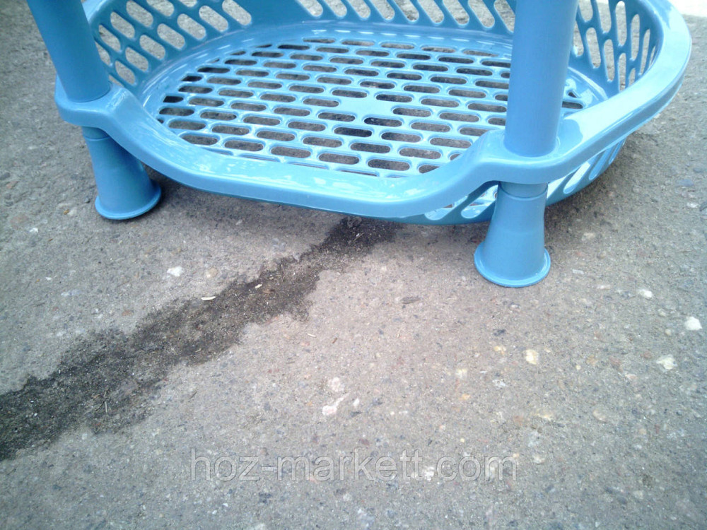 Полиця етажерка пластикова для ванної та кухні (блакитна) Харків - фото 4