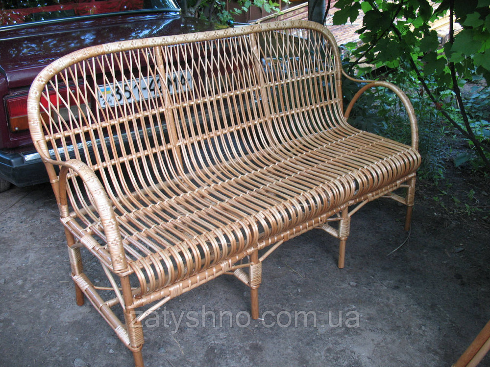 Диван плетений тримісний Київ - фото 1