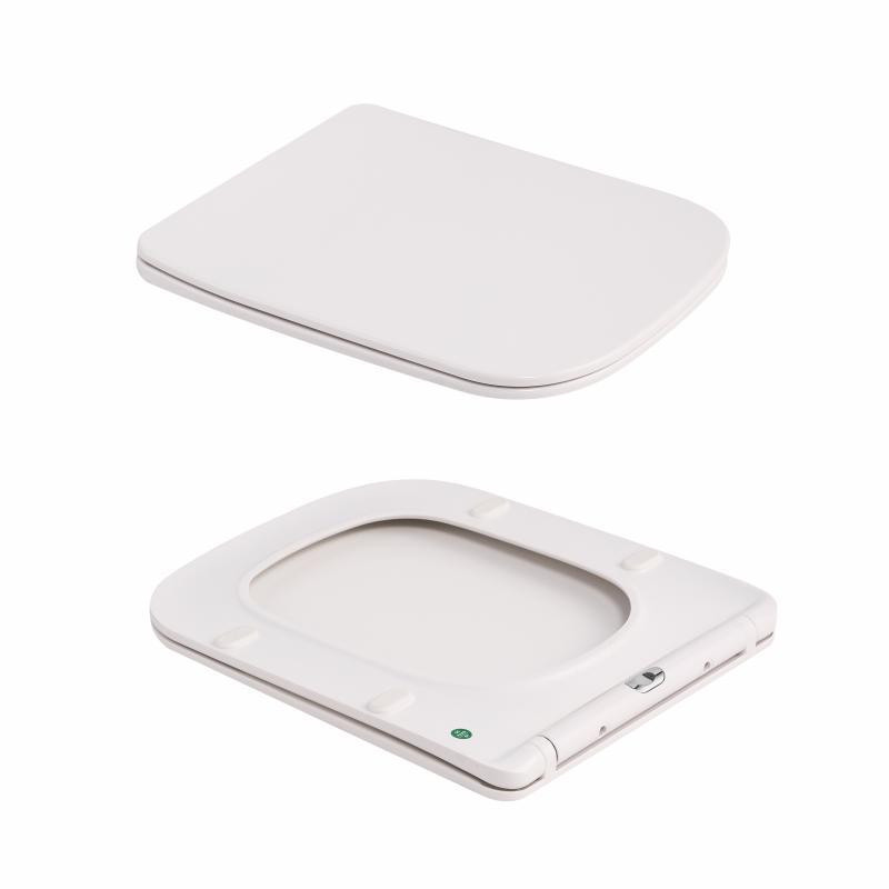 Унитаз подвесной Qtap Tern Ultra Quiet 520×345×325 мм, Marble, с сиденьем Slim Duroplast / Soft-close / Quick Release Киев - изображение 8