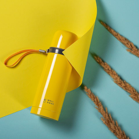 Термос для чаю топ Well Done WD-7145Y 500 мл, Термос з вакуумним утриманням тепла GM-93 Львів - фото 3