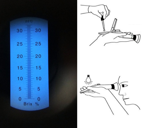 Ручний рефрактометр для цукру, соку та вина Київ - фото 16