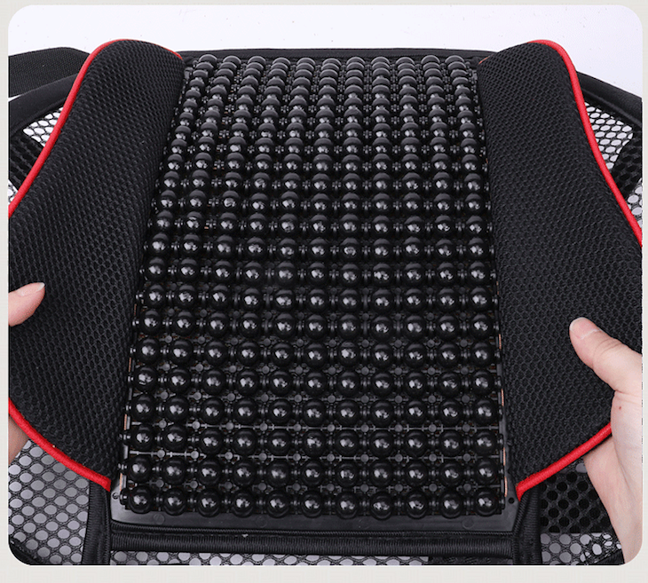 Упор для  спины накидка с деревянными косточками на сиденье в авто, офисное кресло, ортопедический Кременчуг - изображение 3