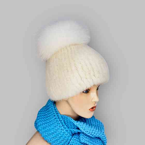 Норковая женская шапка Бон Жасмин Жемчуг Харьков