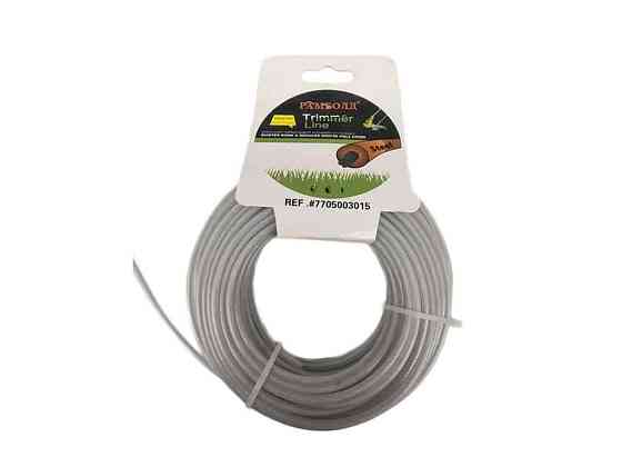 Ліска для підстригання трави металевий трос L=15м d=3,0мм ТМ Trimmer Line   Solmir Київ