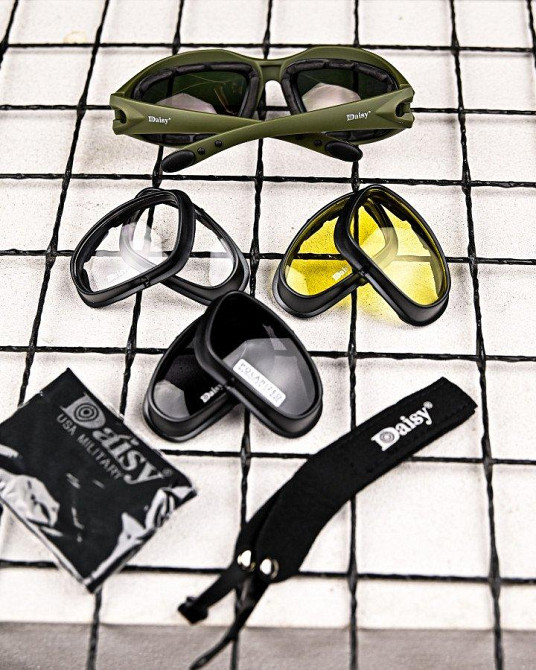 СОЛНЦЕЗАЩИТНЫЕ ОЧКИ ТАКТИЧЕСКИЕ Daisy   ПП7822 Одесса - изображение 8