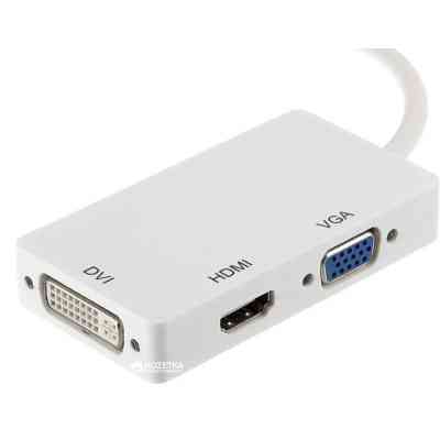 Порт-репликатор PowerPlant mini Display Port — HDMI, DVI, VGA (3 в 1) (CA910946) Винница