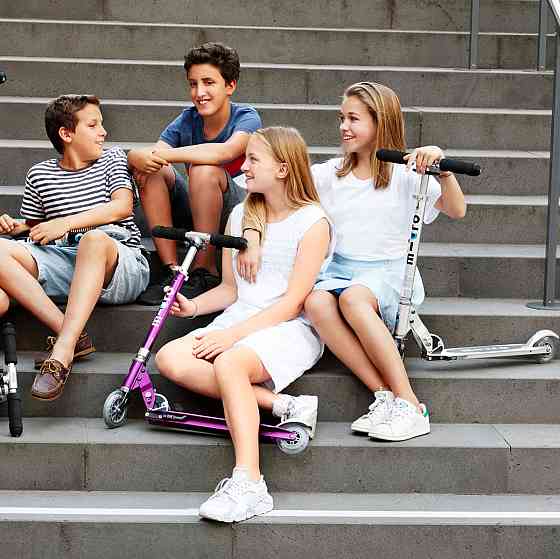 Самокат MICRO серії Sprite – Матовий сріблястий Дніпро