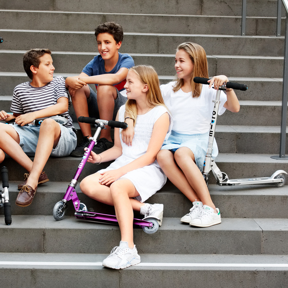 Самокат MICRO серії Sprite – Матовий сріблястий Дніпро - фото 6