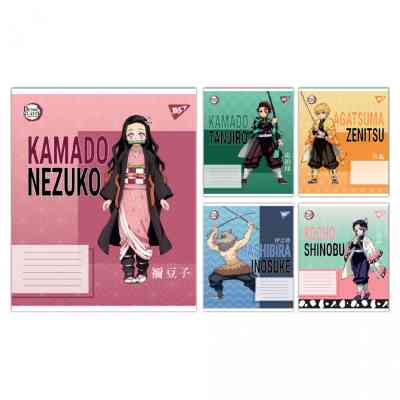 Зошит Yes Demon slayer Heroes А5 36 аркушів клітинка (767695) Вінниця