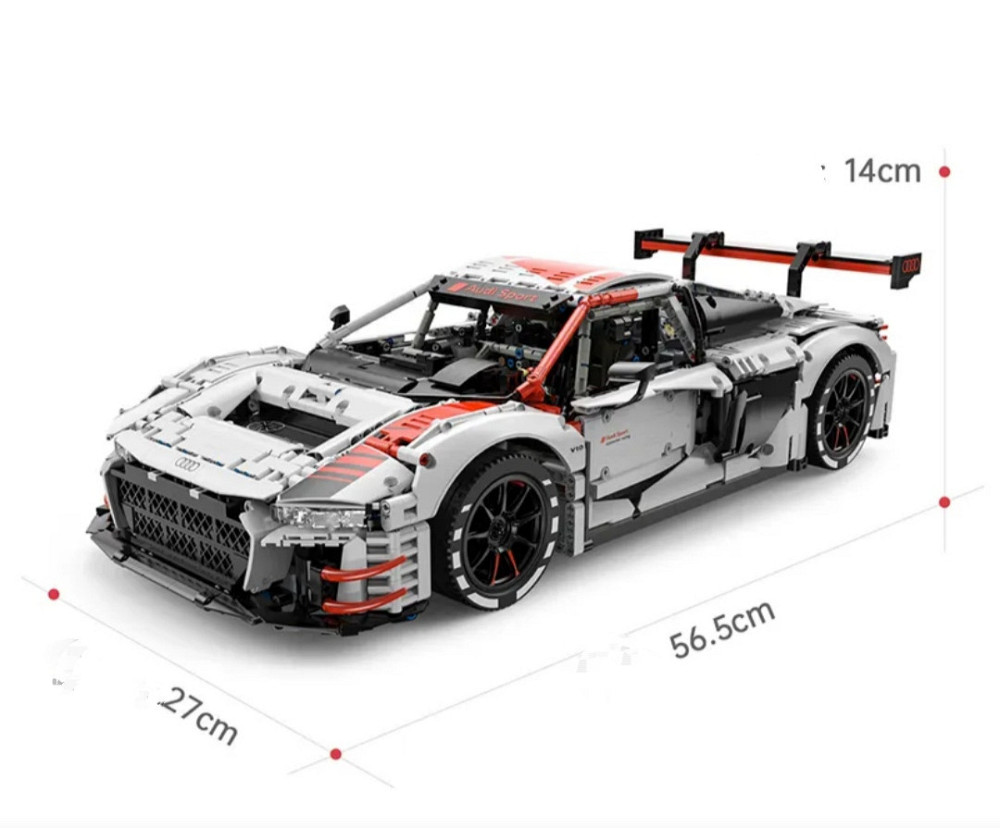 Конструктор Rastar Audi R8 LMS GT3 1:8, 3300+ деталей, радиоуправляемая модель спортивного автомобиля Киев - изображение 3