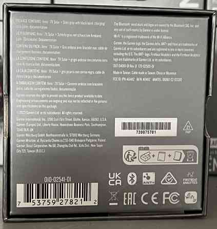 СМАРТ - Часы: Garmin Fenix 7X Solar , Slate grey with black band. Харків