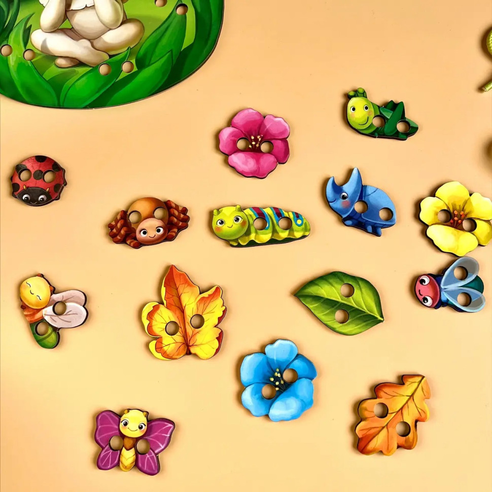 Деревянная шнуровка 