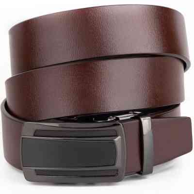 Ремень Vintage Мужской с темной пряжкой автомат Черный (20295) Винница