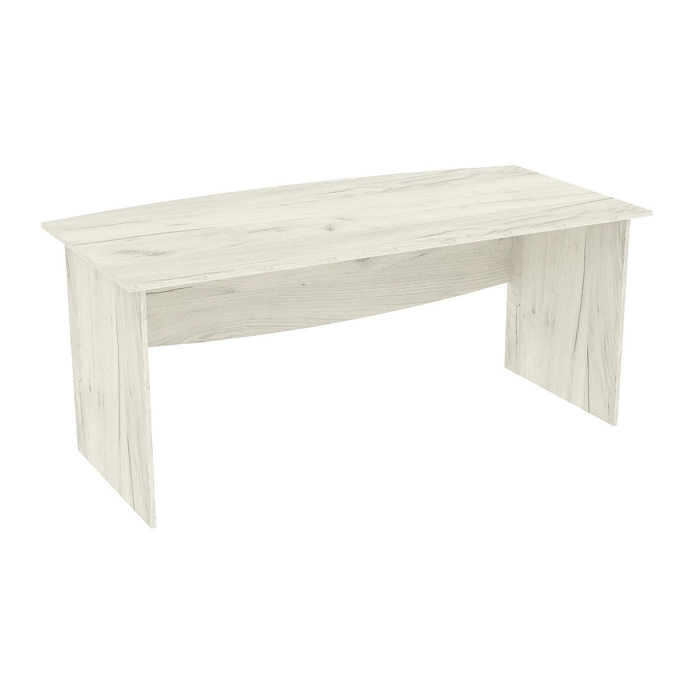 Стіл офісний Лідер, Дуб Крафт Білий, 1800/900/760 Львів - фото 1