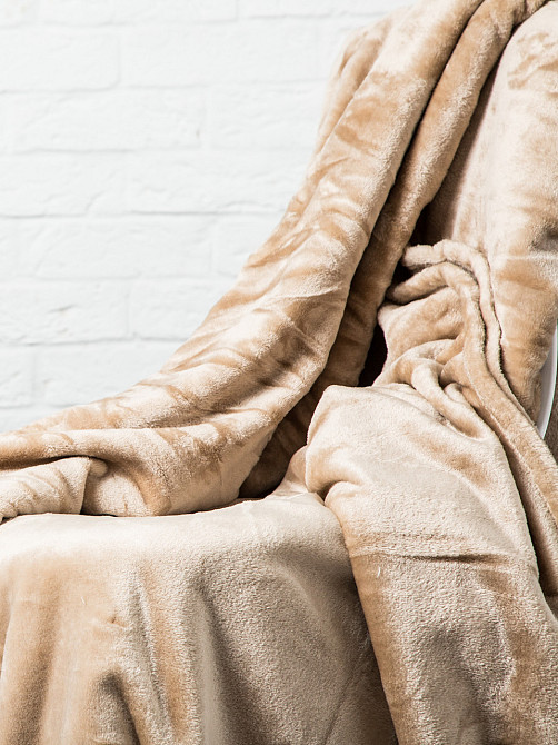 Ecotton Плед Ecotton 200х220 см з мікрофібри Well Soft бежевий (Beige) Коломия - фото 3