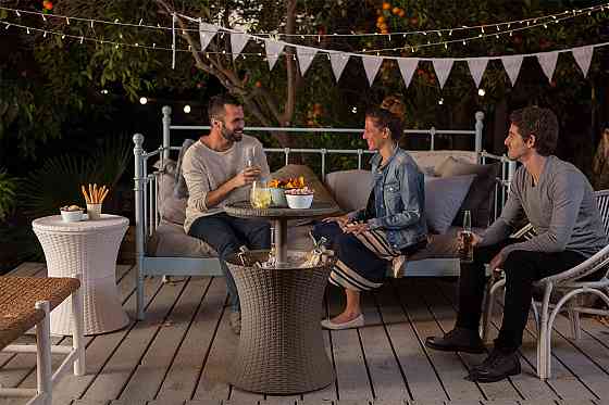 Стіл-бар пластиковий Keter Cool Bar Rattan, коричневий Київ