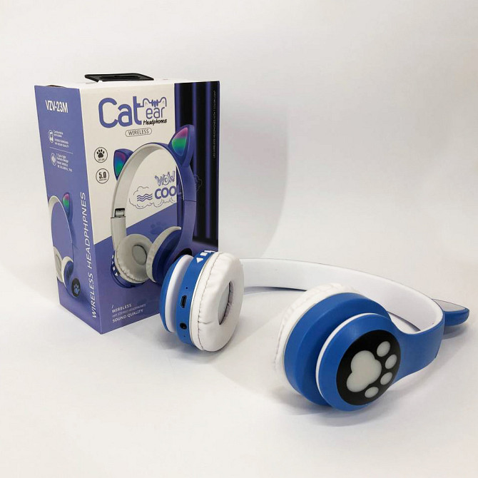 Беспроводные наушники кошечка Cat VZV 23M, Комфортные наушники с кошачьими ушками QJ-21 Львов - изображение 6