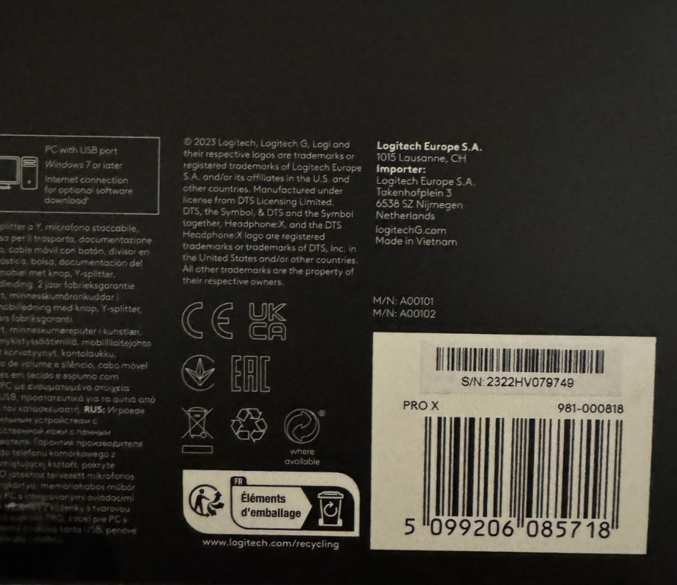 Навушники: Logitech G Pro X Gaming Headset Black ( 981-000818) Харків - фото 4