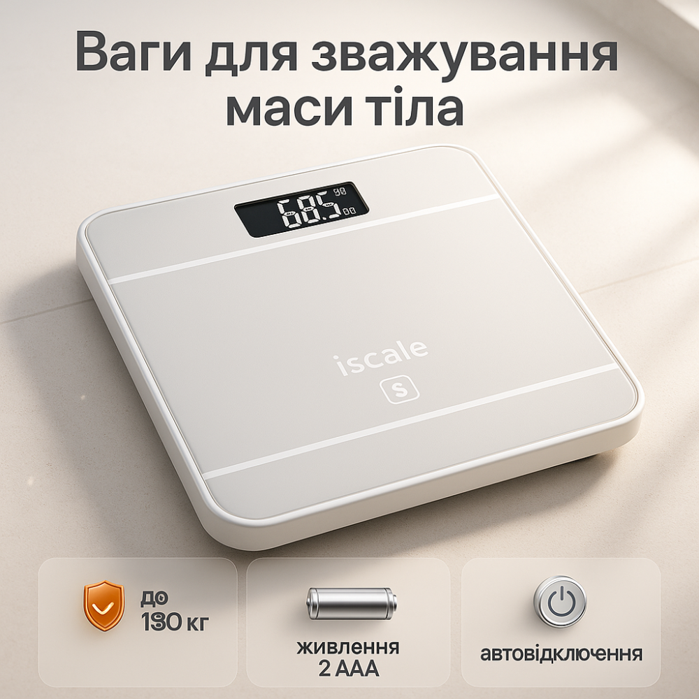 Якісні ваги для вимірювання маси тіла iScale 2017D 180кг, Ваги для власного зважування ZU-40 Львів - фото 9