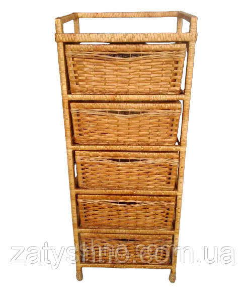 Шухляда плетеная высокая на 5 ящиков Киев - изображение 1