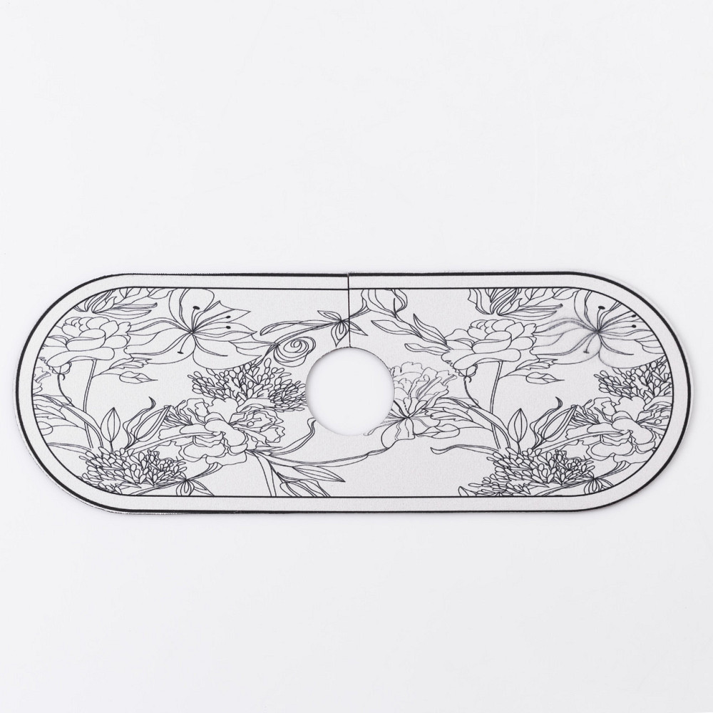 Вологовбираючий килимок для раковини під кран із поліестеру 37,5*13 см HP-42-12W Коломыя - изображение 1