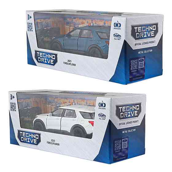 Автомодель - Ford Explorer 2023 (перламутрово-білий, блакитний металік) Дніпро