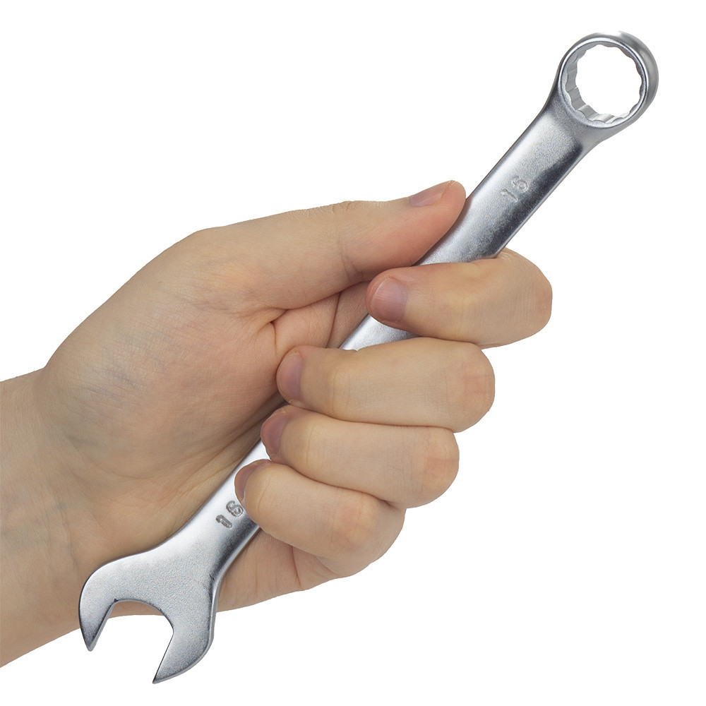 Ключ рожково-накидной 16мм CrV GRAD (6020615) Киев - изображение 7