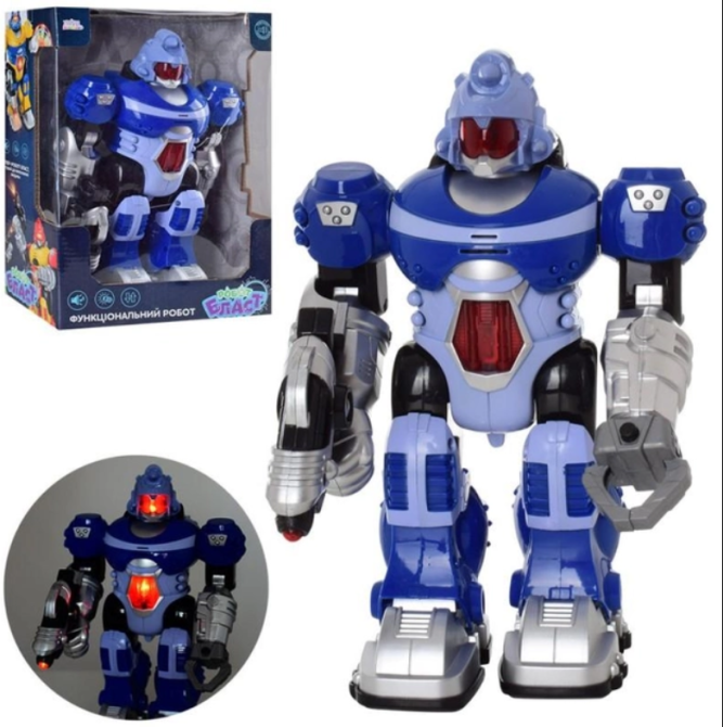 Робот інтерактивний ходить світитися та вміє видавати звуки Синій ( UKA-A0103-3) Чернигов - изображение 1