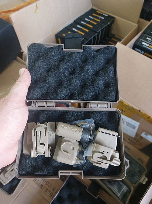 Тактичний ліхтарик на шолом (біле та червоне світло) Койот Вінниця - фото 10