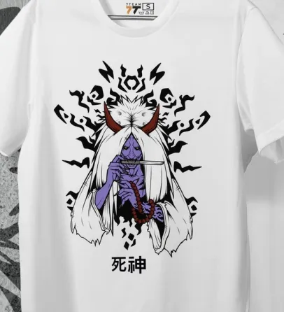 Футболка для подростка мальчика с принтом Наруто Бог смерти Шинігамі Размер 160 Anime10011 Днепр