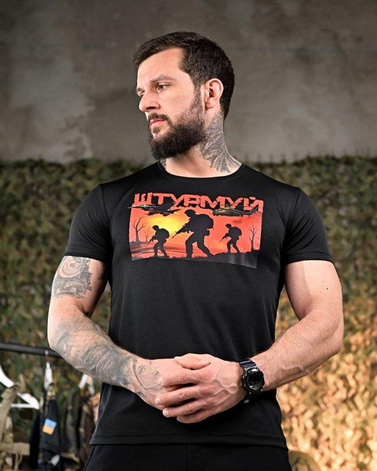 Тактична потовідвідна Футболка Штурмуй black ПП7898 Одеса - фото 4