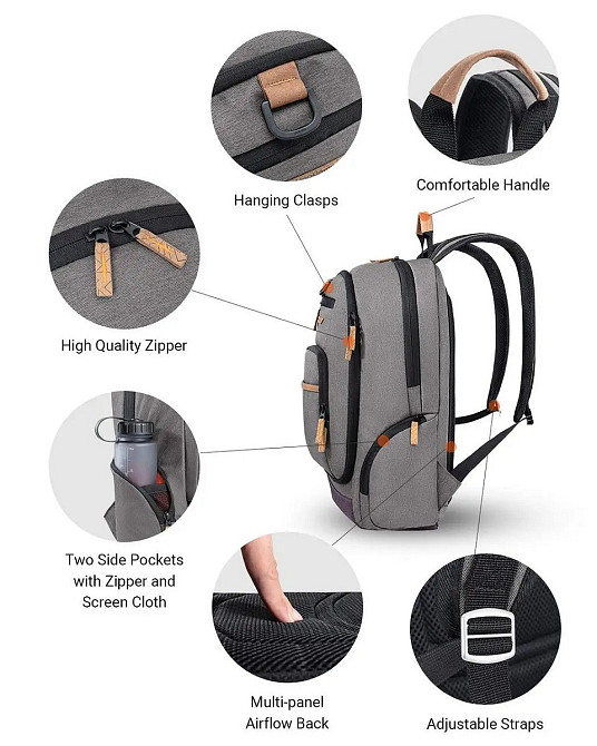 Рюкзак KingCamp Arches 25л серый Киев - изображение 6