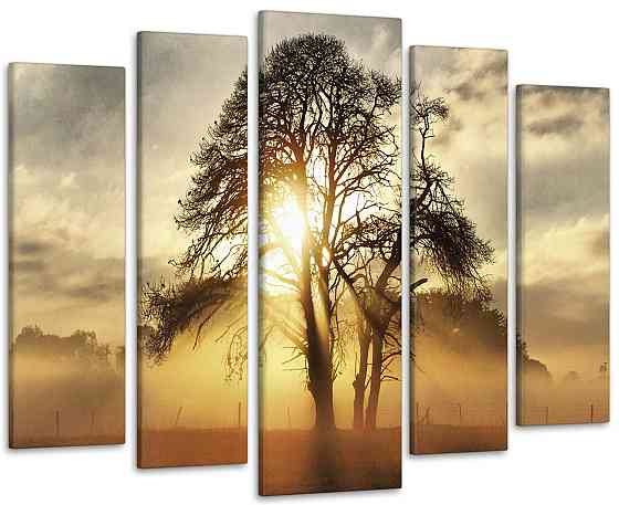 Модульная картина Дерево Закат Art-204_5 110x160 см Киев