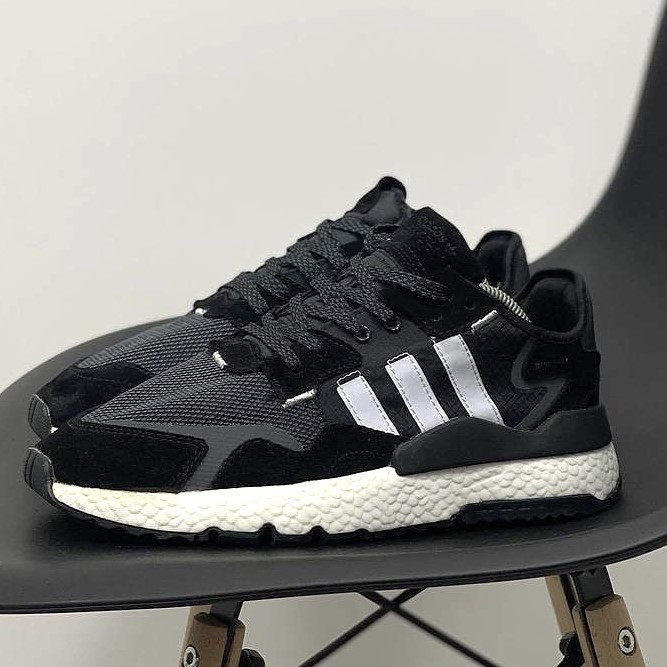 Кроссовки Мужские Adidas Jogger Чёрные Адидас Беговые (размеры: 41,42,43,44,45) Видео Обзор Днепр - изображение 7