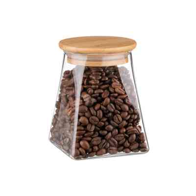 Ємність для сипучих продуктів Ardesto Fresh конус, скло, бамбук 510 мл (AR1351BLC) Вінниця